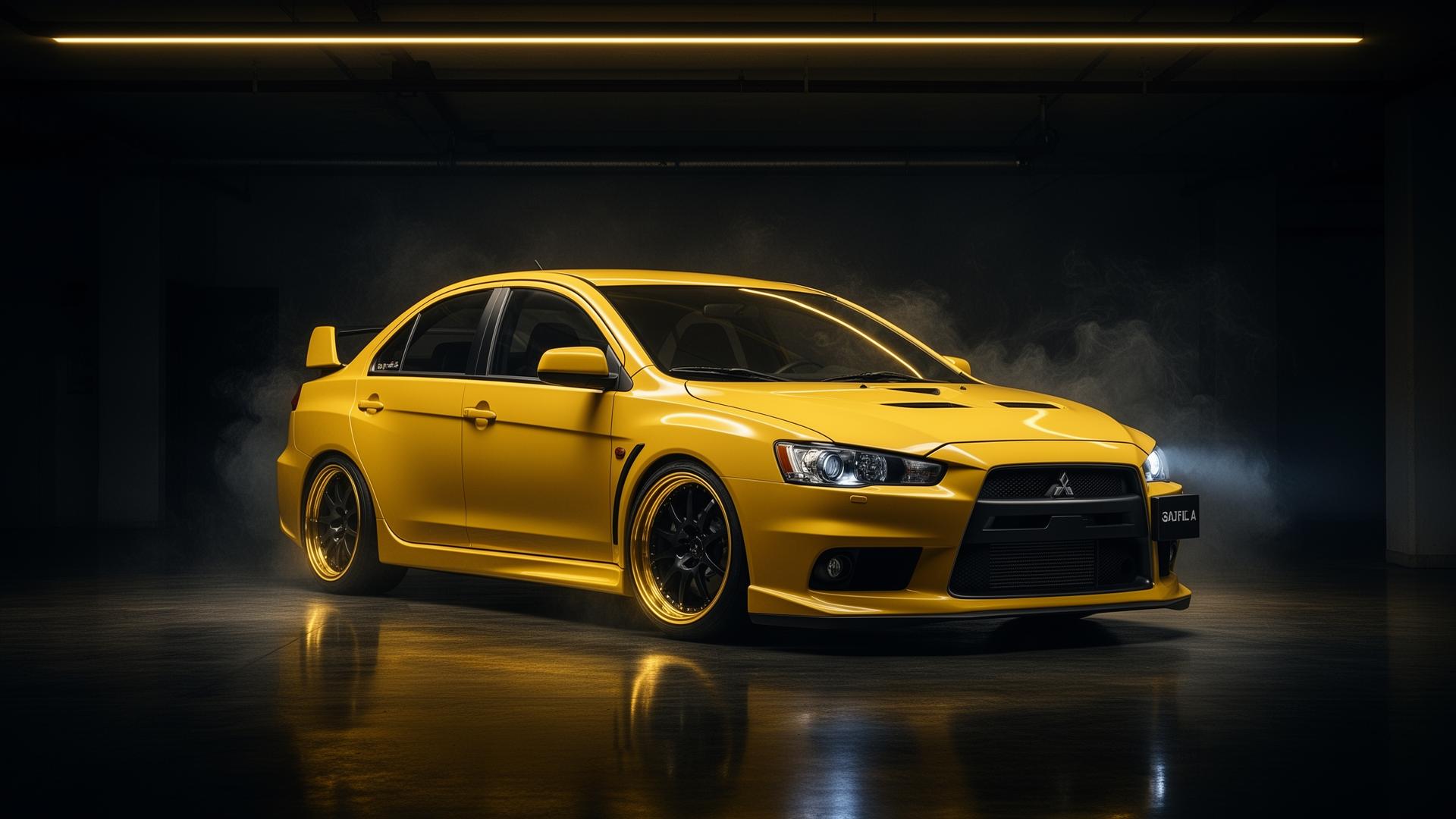 Mitsubishi CK5 amarillo en taller